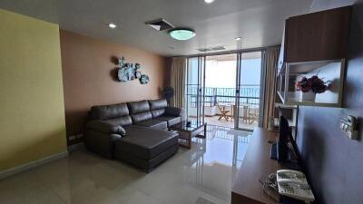 Modern living room with balcony access