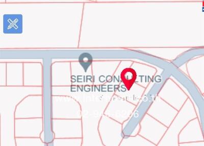Digital map showing engineering company location