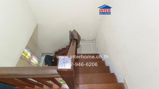 wooden staircase leading to upper floor