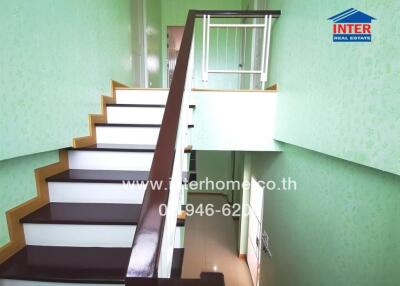 Modern interior staircase in a residential home
