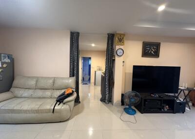 Spacious living room with modern amenities