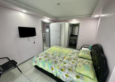 Spacious bedroom with modern amenities