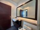 Modern bathroom with elegant fixtures