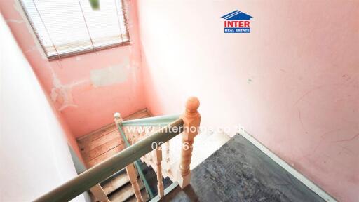 Interior view of a staircase in a residential building