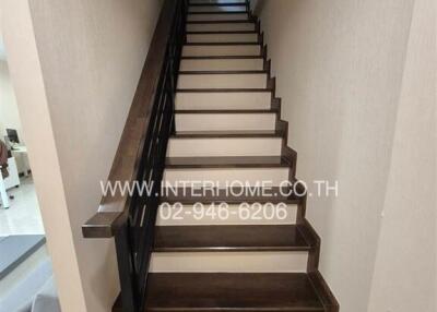 Modern staircase interior in a residential home