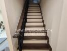 Modern staircase interior in a residential home