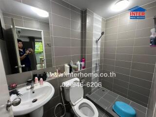 Modern bathroom interior in a residential apartment