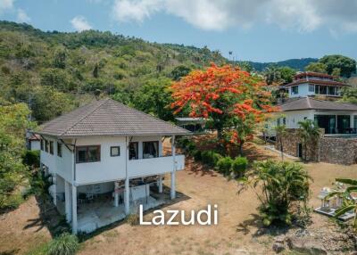2 Villas and Large Green Zone Plot with Sea and Sunset View