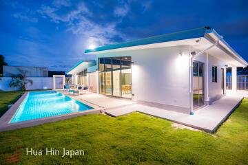 Contemporary 3 Bedroom Pool Villa Off Soi 112 Hua Hin Near Pineapple Valley Golf for Sale (Completed in 2022)
