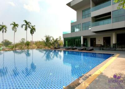 Spacious studio condominum for sale, fully furnished at Green Valley Condo, Chiang Mai