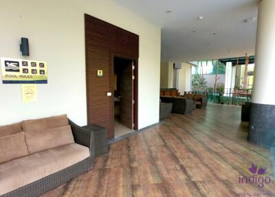 Spacious studio condominum for sale, fully furnished at Green Valley Condo, Chiang Mai