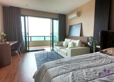 Spacious studio condominum for sale, fully furnished at Green Valley Condo, Chiang Mai