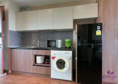 Spacious studio condominum for sale, fully furnished at Green Valley Condo, Chiang Mai