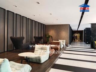 Spacious and modern living room with contemporary furniture and elegant design