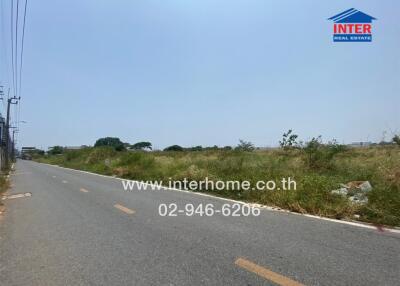 Empty plot of land for sale with road access