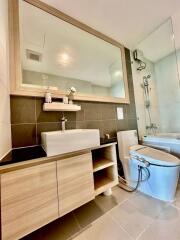 Modern bathroom with elegant fittings