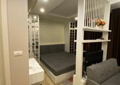 Cozy modern bedroom with stylish interior decor