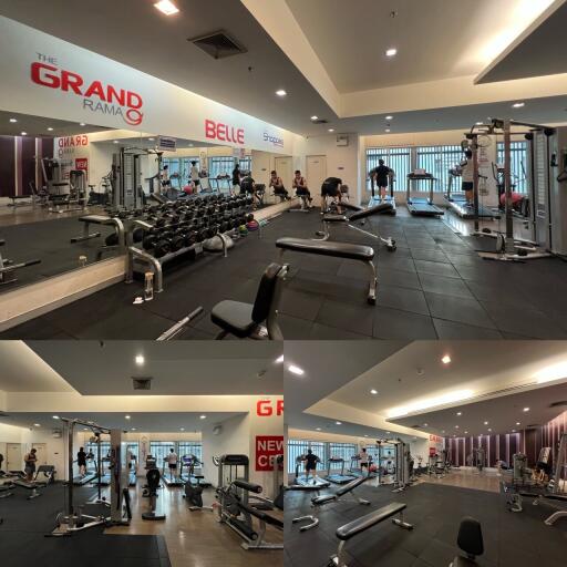 Modern gym facility in residential building