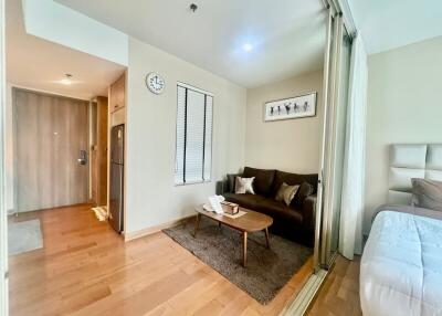 Cozy and modern living room with natural light