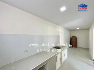 Spacious and clean kitchen with ample storage