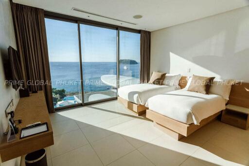 Modern bedroom with ocean view and natural light in Phuket