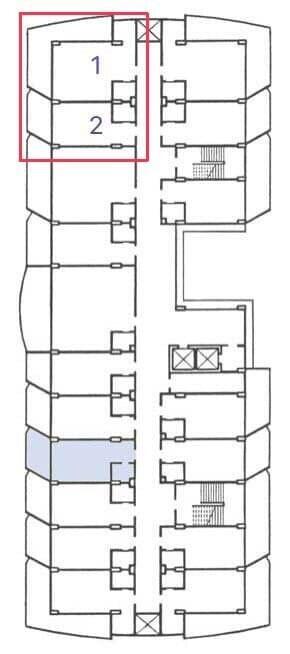 Architectural blueprint of a multi-floor residential building