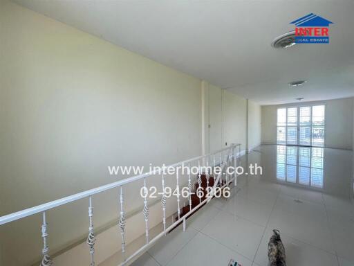 Spacious hallway in a modern residential building