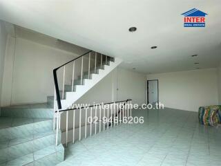 Main living space with a staircase