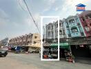 Street view of buildings and stores