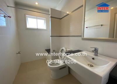 Modern bathroom with sink and toilet
