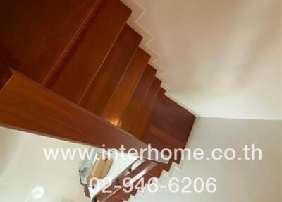 View of a wooden staircase in a residential property