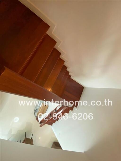 View of a wooden staircase in a residential property