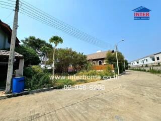 Street view of a residential area