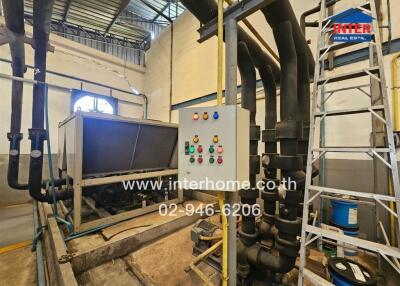 industrial machinery with control panel
