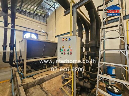 industrial machinery with control panel