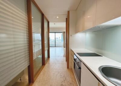 Modern kitchen with appliances and sleek design