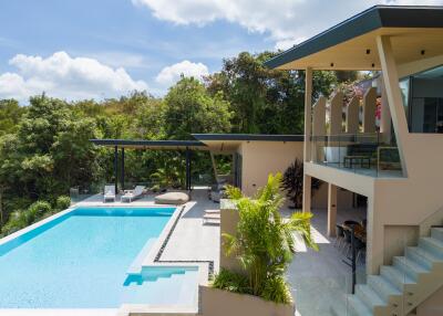 Amazing 4 bedroom sea-view villa for sale Bophut hill