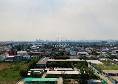 aerial view of urban and suburban buildings