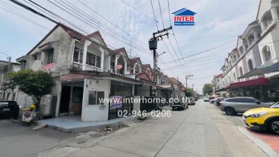 Street view of residential neighborhood