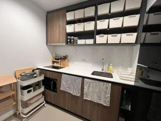 Modern kitchen with storage and countertop space