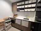 Modern kitchen with storage and countertop space