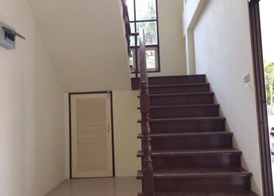 Staircase leading to upper floor