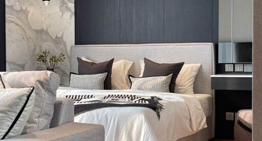 Modern bedroom with stylish decor