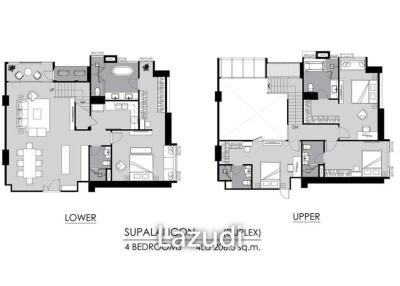 4 Bed Duplex 5 Bath 206.5 SQ.M Supalai ICON Sathorn