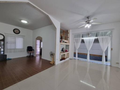 well-lit main living space with an open floor plan