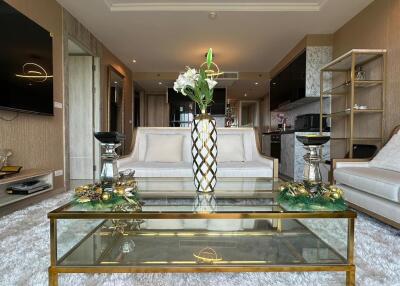 Modern living room with elegant decor