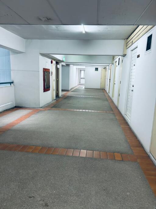 A corridor area within a residential or commercial building