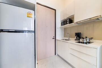 Modern kitchen with appliances and storage