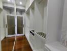 Spacious modern walk-in closet with ample storage