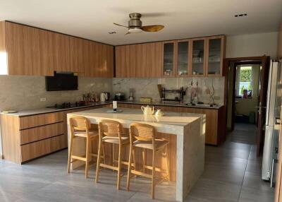 Modern and spacious kitchen with island